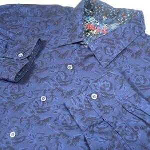 COPY - Robert Graham Mens Button Up Shirt 3XL Long Sleeve Floral Pattern Rose F…